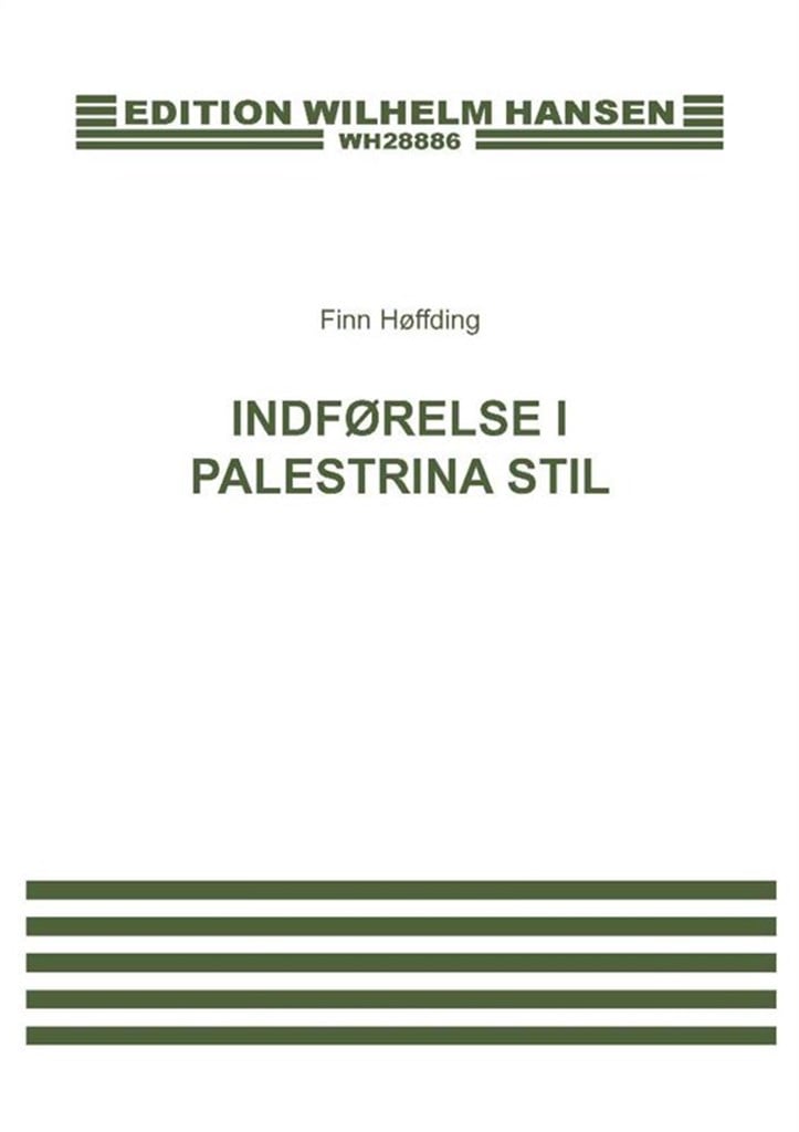 Indforelse I Palestrina Stil
